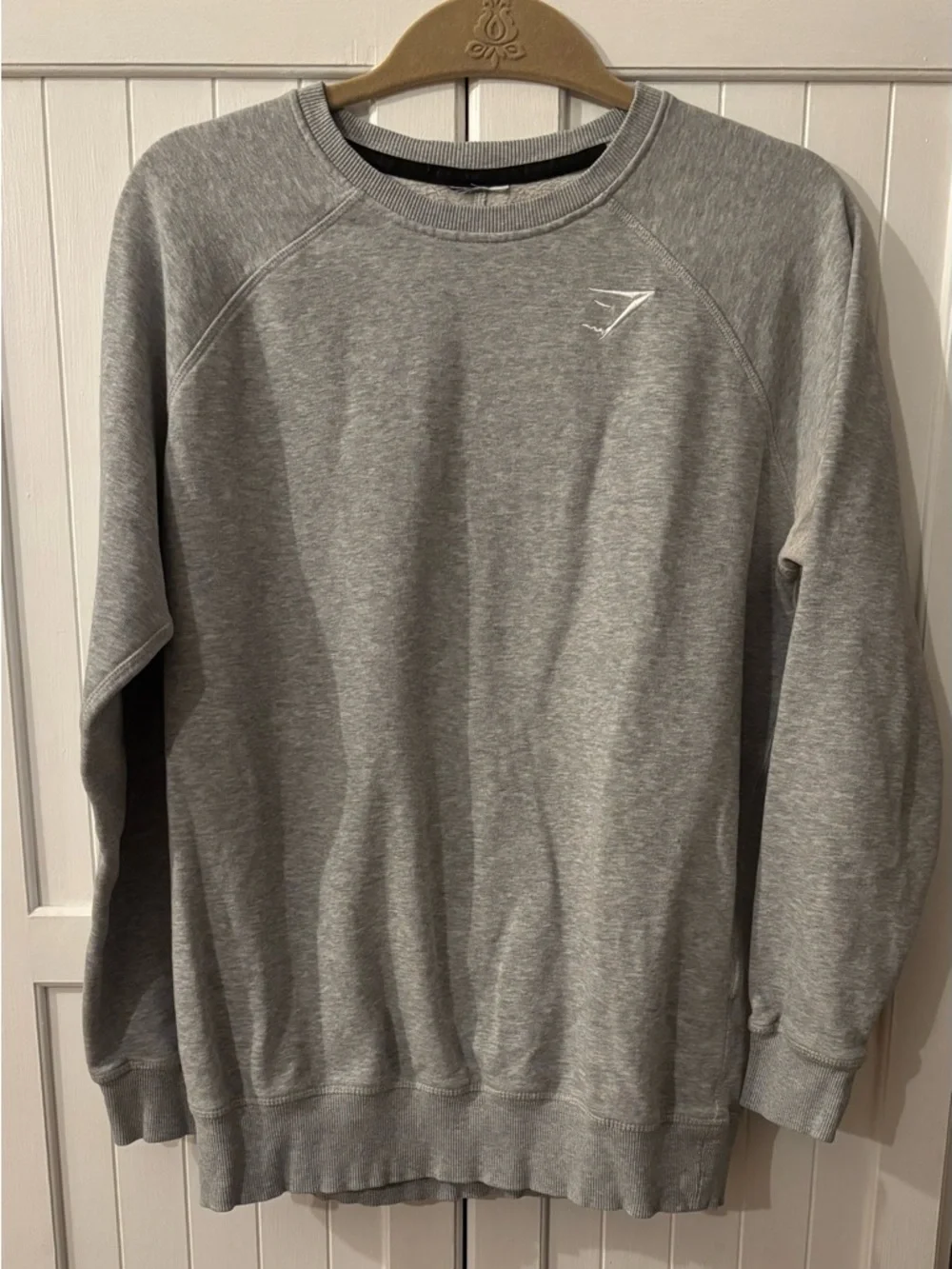 Gymshark Heather Gray Relaxed Crew Sweatshirt - Picture 2 of 4